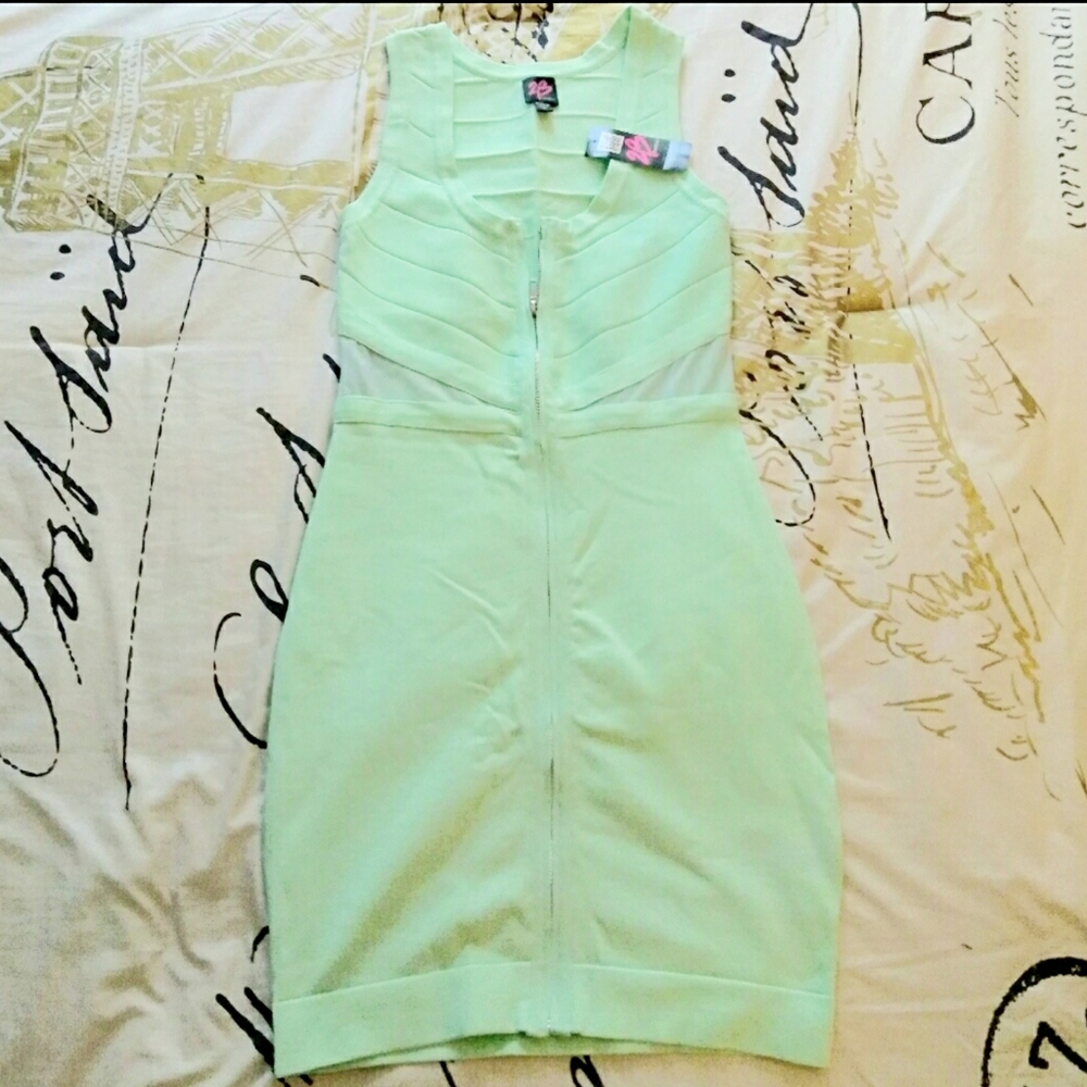 2B Bebe Bodycon Mint Dress